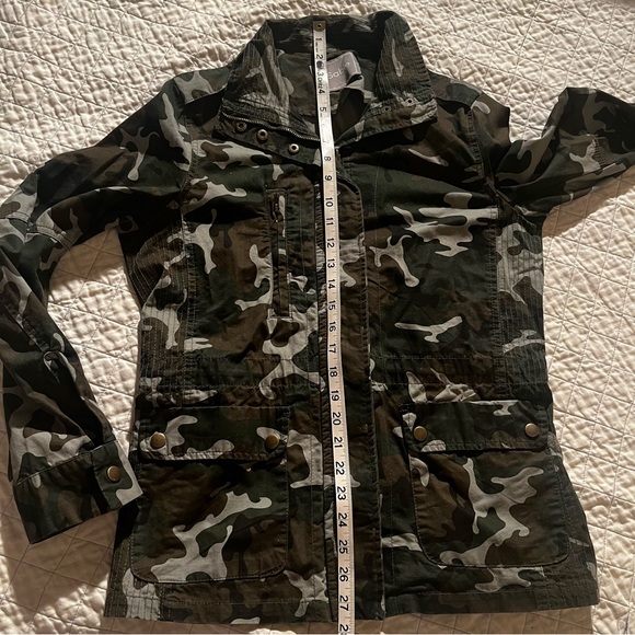 Olive green camo 100% cotton field jacket - L - Picture 6 of 6